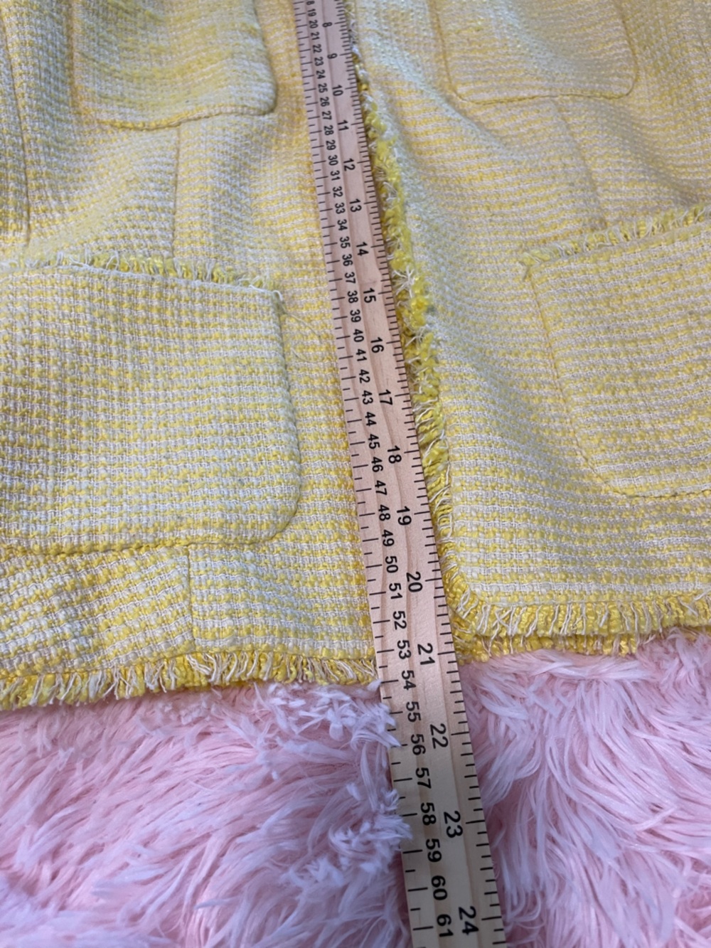 Banana Republic Lemon Yellow Tweed Pocket Blazer - Picture 8 of 10